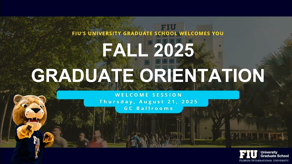 Fall 2025 Graduate Orientation 8/21/25
